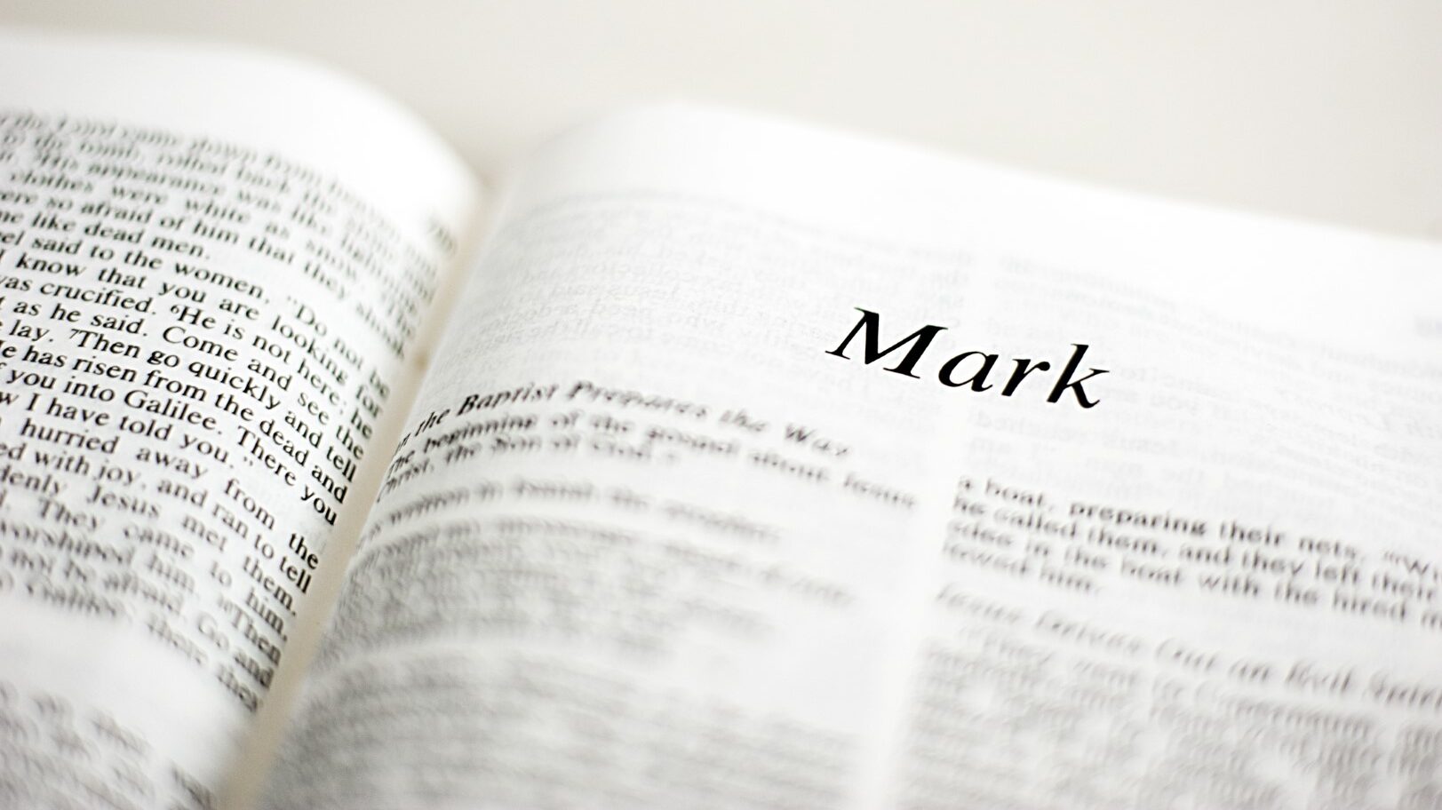 Mark, a gospel book in the Bible