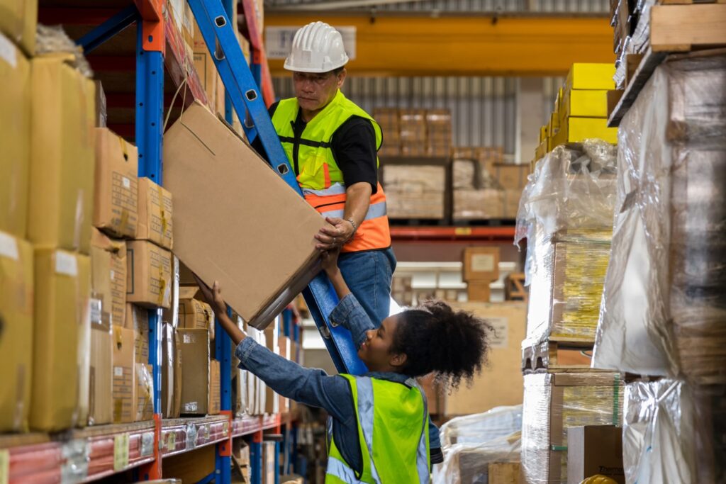 worker working in warehouse