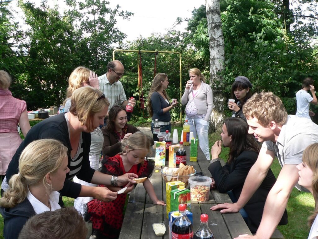 Barbecue event for many different types of people