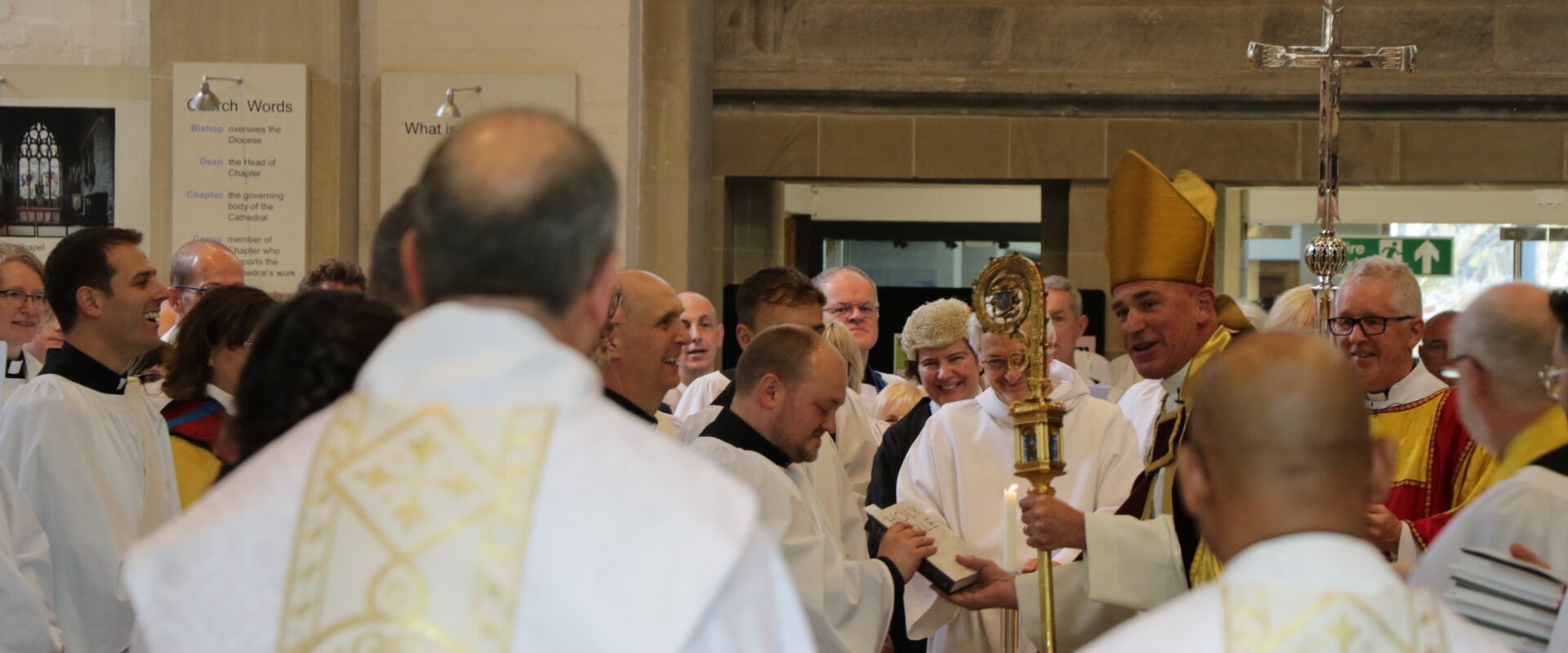 Photo of clergy at Sheffield Cathedral during an Ordination Service