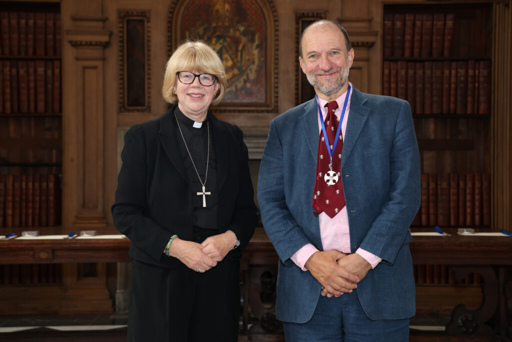 Archbishop Sarah and Ian Parkinson - Credit Neil Turner